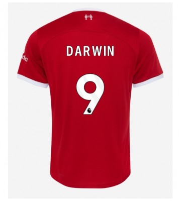 Lacne Muži Futbalové dres Liverpool Darwin Nunez #9 2023-24 Krátky Rukáv - Domáci